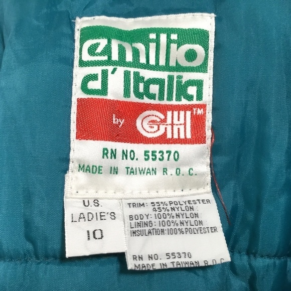 Vintage Emilio D'Italia Ski Jacket Pink Size 10 - Picture 7 of 8